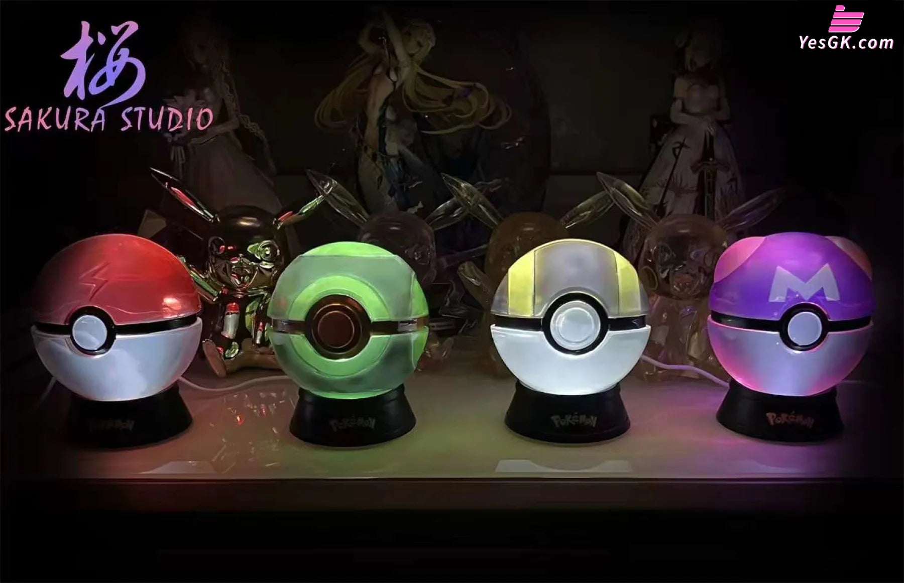 Pokémon Transparent Premium Ball Resin Statue - Sakura Studio [Pre-Order]