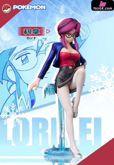 Pokémon TV Lorelei Jynx GK Statue - KEKE Studio & Red art Studio [Pre-Order] Deposit / Lorelei Leaning posture White