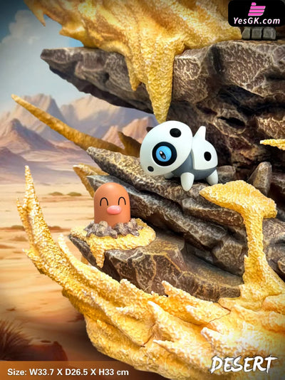 Pokémon Tyranitar Desert Series Environment Pokémon Statue - EGG Studio [Pre-Order Closed] Pokémon