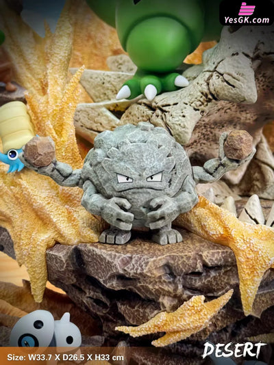Pokémon Tyranitar Desert Series Environment Pokémon Statue - EGG Studio [Pre-Order Closed] Pokémon