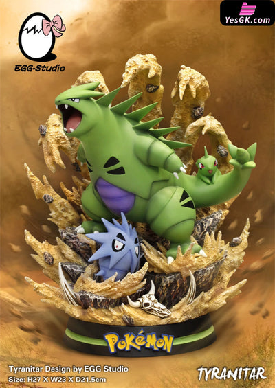 Pokémon Tyranitar Evolution Series Resin Statue - Egg Studio [In Stock]