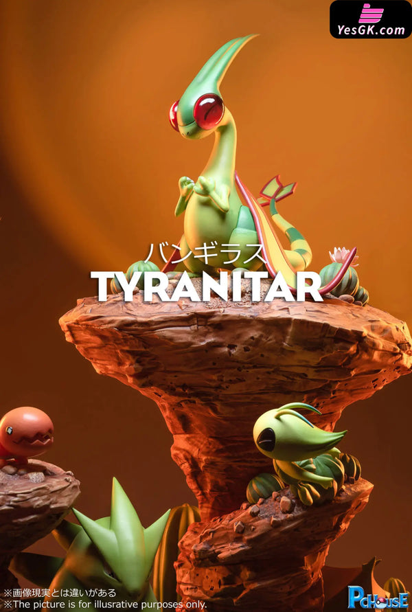 Pokémon Tyranitar Family Resin Statue - Pc House Studio [In-Stock] Full Payment Pokémon