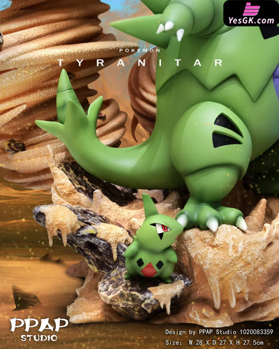 Pokemon - Tyranitar Family Resin Statue Ppap Studio [In Stock]