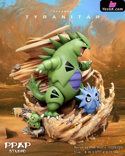 Pokemon - Tyranitar Family Resin Statue Ppap Studio [In Stock]