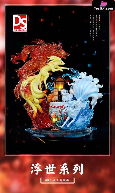 Pokemon - Ukiyo Series 001 Ninetales & Alolan Resin Statue Ds Studio [In Stock]