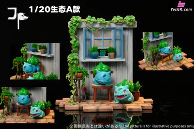 Pokémon 1/20 Scale World Bulbasaur & Ivysaur & Venusaur GK Statue - JP Studio [Pre-Order] Pokémon