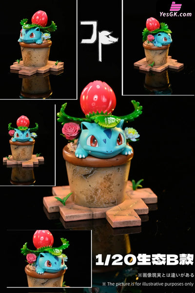 Pokémon 1/20 Scale World Bulbasaur & Ivysaur & Venusaur GK Statue - JP Studio [Pre-Order] Pokémon