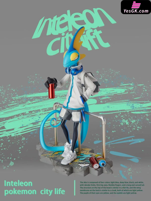 Pokémon Urban Trendy Card Inteleon Resin Statue - Fei Mao Ying Ri Studio [Pre-Order]