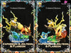 Pokemon Vaporeon Flareon Jolteon Eevee Set With Platform Statue - Collection Hall Studio [Pre -