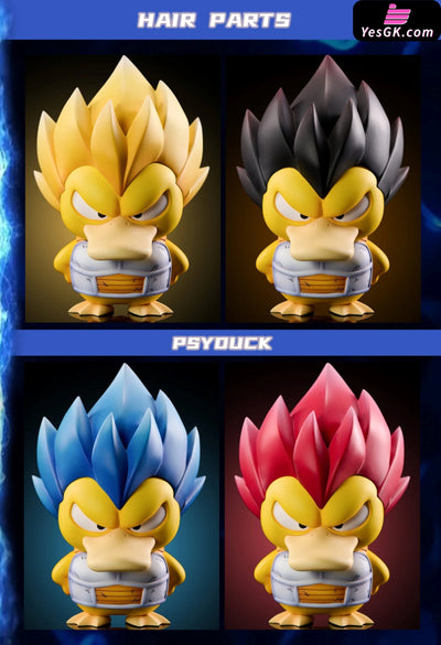Pokémon Vegeta Psyduck GK Statue - Mimo Studio & NIUZI Studio [Pre-Order] Deposit / Yellow hair Vegeta Psyduck Pokémon
