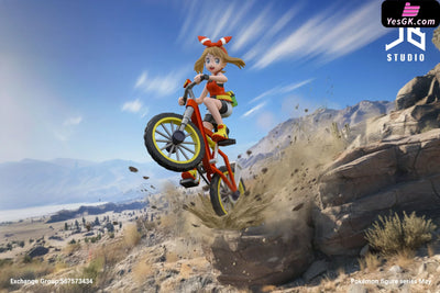 Pokémon Vehicle series May Riding A Mountain Bike 1/20 GK Statue - JB Studio [Pre-Order] Pokémon