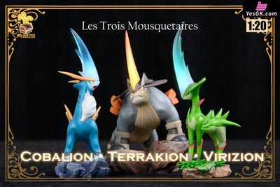 Pokemon Virizion & Terrakion & Cobalion 1/20 GK Statue - Collection Hall Studio [In-Stock] Full Payment Pokémon