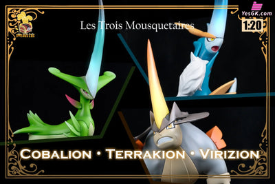 Pokemon Virizion & Terrakion & Cobalion 1/20 GK Statue - Collection Hall Studio [In-Stock] Full Payment Pokémon