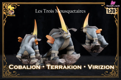 Pokemon Virizion & Terrakion & Cobalion 1/20 GK Statue - Collection Hall Studio [In-Stock] Full Payment Pokémon