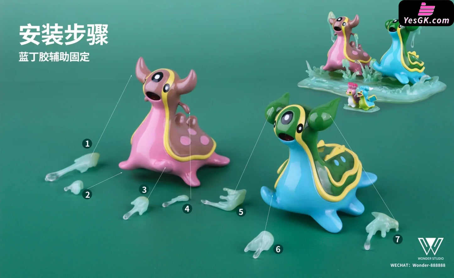 Pokemon Western Sea & Eastern Sea Gastrodon Evolution Statue - Wonder Studio [Pre-Order] Pokémon