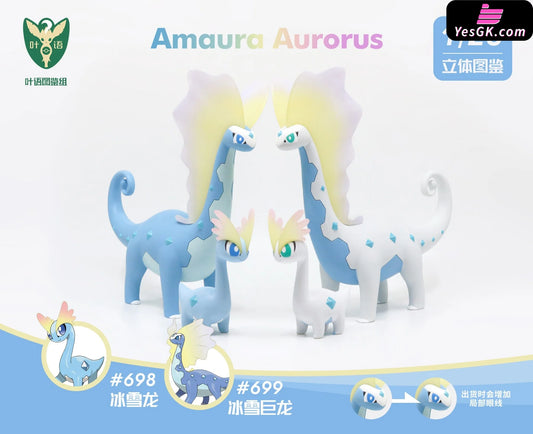 Pokemon - World Amaura & Aurorus Set Resin Statue Yeyu Studio [In Stock]
