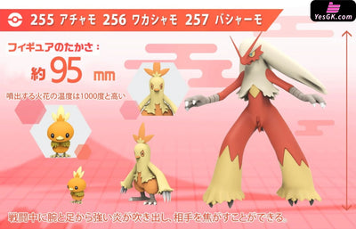 Pokemon - World Blaziken Set Resin Statue Ds Studio [In Stock]