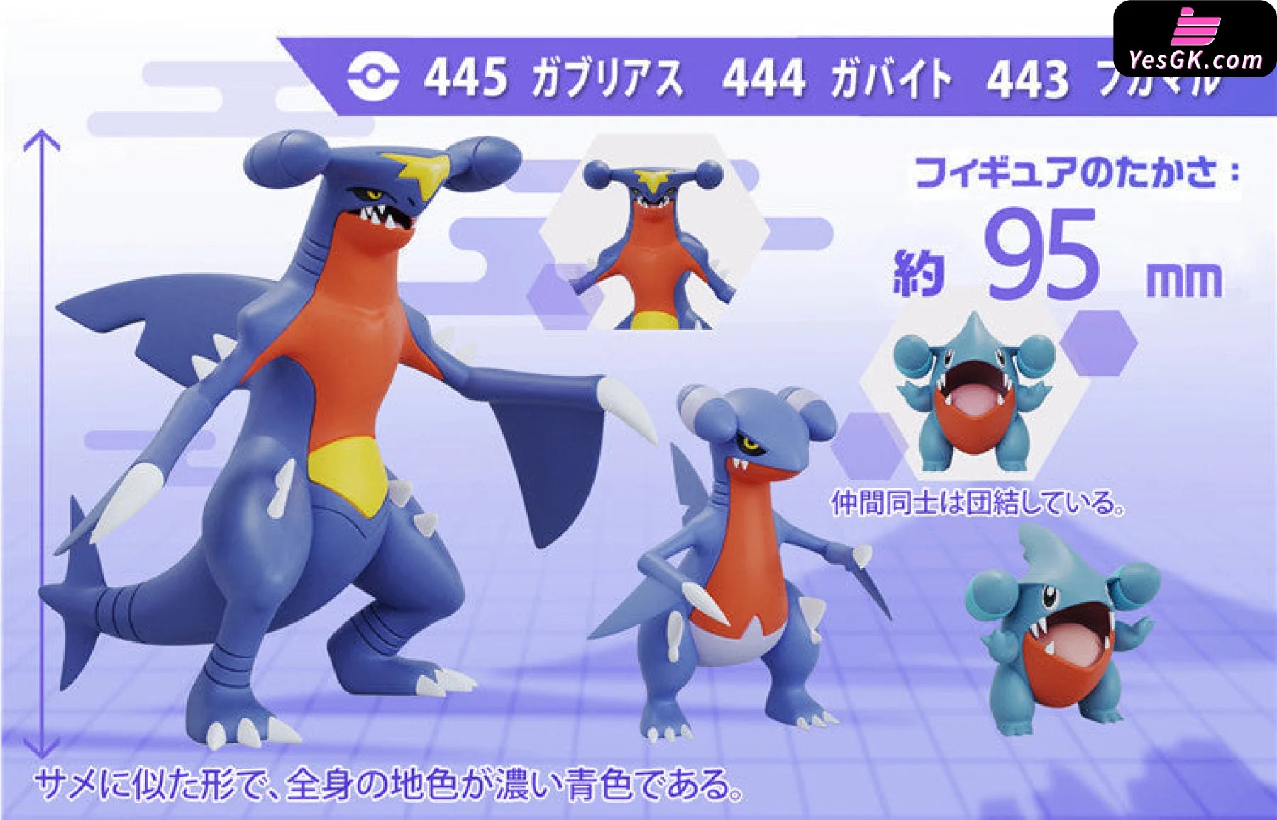 Pokemon - World Turtwig Set/ Chimchar Piplup Garchomp Lucario Set Resin Statue Ds Studio [In Stock]
