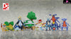 Pokemon - World Turtwig Set/ Chimchar Piplup Garchomp Lucario Set Resin Statue Ds Studio [In Stock]