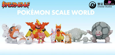 Pokemon - World Zukan Golem/ Magmortar/ Goldeen/ Sylveon & Growlithe Set Resin Statue Onestar Studio