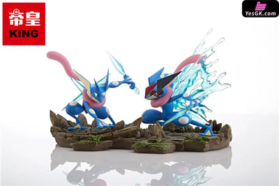 Pokemon - World Zukan Greninja Ashs Mega Gardevoir & Gallade Resin Statue King Studio [In Stock]