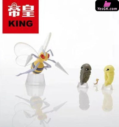 Pokemon - World Zukan Mega Beedrill/ Beedrill Evolution Set/ Blissey Set Resin Statue King Studio