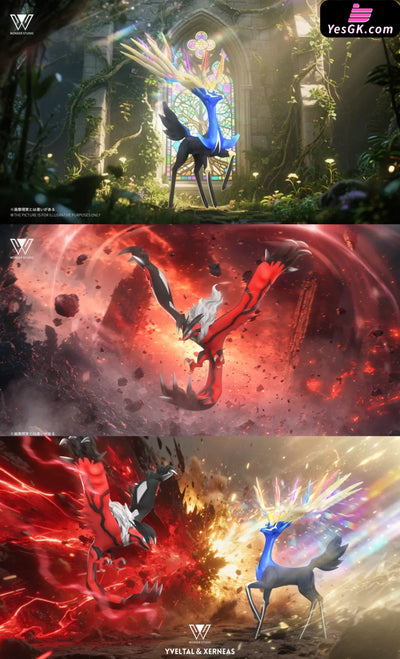 Pokémon Xerneas & Yveltal 1/20 GK Statue - Wonder Studio [Pre-Order] Pokémon