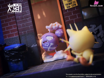 Pokémon Yakisoba Studio Sand Sculpture Series #1 Team Rocket Ultimate Three Idiots Resin Statue - Cm