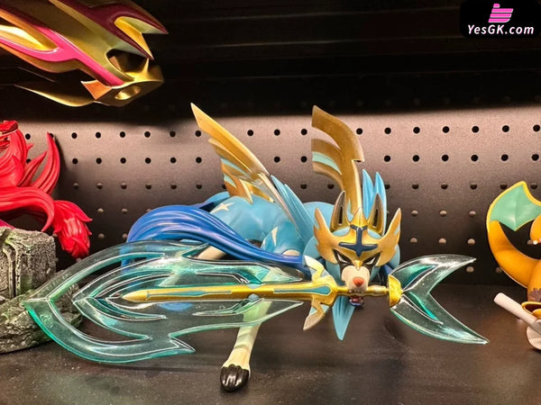 Pokemon Zacian & Zamazenta GK Statue - Wonder Studio [In-Stock] - Full Payment / Shiny Color / Zacian + Behemoth Blade
