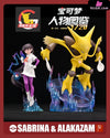 Pokémon Zukan Series Sabrina And Alakazam Resin Statue - Pokedex Studio [In-Stock]