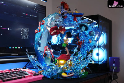 Ponyo on the Cliff by the Sea Hayao Miyazaki Series CP002 Ponyo & Sosuke Resin Statue - OPM Studio [In-Stock] Miyazaki