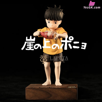 Ponyo On The Cliff & Sosuke Statue - Laputa Studio [Pre-Order] Miyazaki Anime