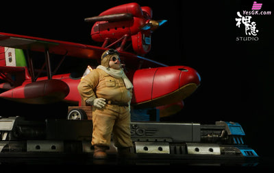 Porco Rosso Silhouette Moment Series Ace Pilot Marco Pagot GK Statue - Shen Yin Studio [Pre-Order] Miyazaki Anime
