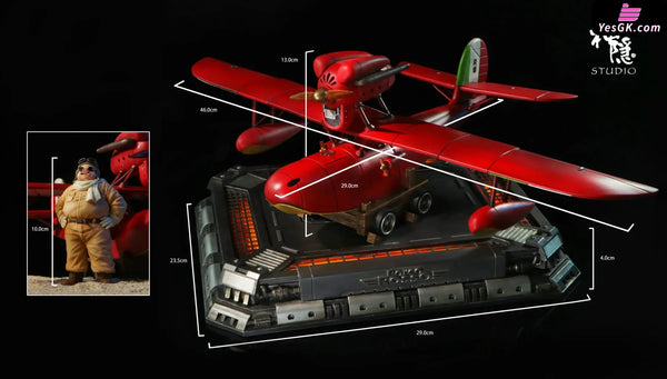 Porco Rosso Silhouette Moment Series Ace Pilot Marco Pagot GK Statue - Shen Yin Studio [Pre-Order] Miyazaki Anime