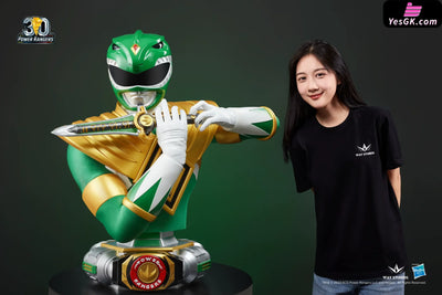 Power Rangers Commemorative Green Ranger Bust Resin Statue - WAY Studio [In-Stock] Full Payment Others