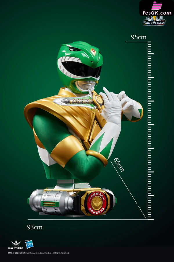 Power Rangers Commemorative Green Ranger Bust Resin Statue - WAY Studi ...