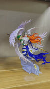 Digimon First Generation Riding Posture #6 #7 Angemon & Takeru and Angewomon & Kari pop GK Statue - DMX Studio [Pre-Order]