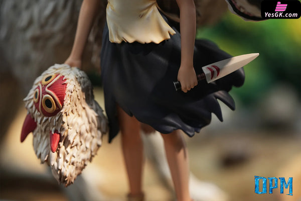 Princess Mononoke Desktop Small Scene Series #7 San GK Statue - OPM Studio [Pre-Order] Miyazaki Anime