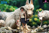 Princess Mononoke Desktop Small Scene Series #7 San GK Statue - OPM Studio [Pre-Order] Miyazaki Anime