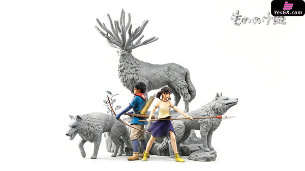 Princess Mononoke Hayao Miyazaki Series Small Scale 001 Princess Mononoke GK Statue - Cake Studio [In-Stock] - Miyazaki