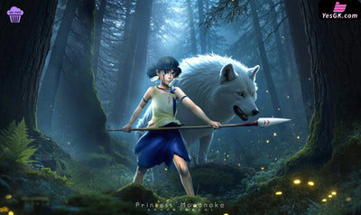 Princess Mononoke Hayao Miyazaki Series Small Scale 001 Princess Mononoke GK Statue - Cake Studio [Pre-Order] Miyazaki