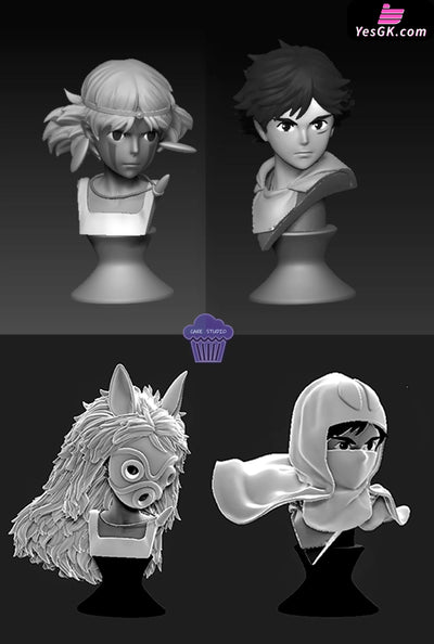 Princess Mononoke Hayao Miyazaki Series Small Scale 001 Princess Mononoke GK Statue - Cake Studio [Pre-Order] Miyazaki