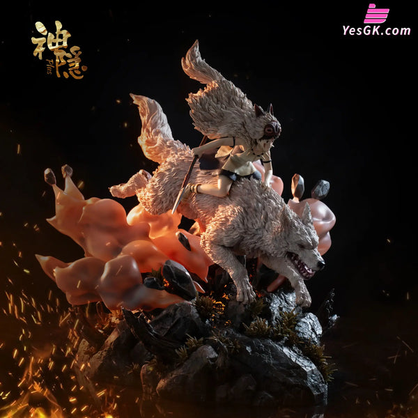 Princess Mononoke Plus Series Battle Amidst the Smoke of War Statue - Shen Yin Studio [Pre-Order] - Miyazaki Anime