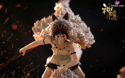 Princess Mononoke Plus Series Battle Amidst the Smoke of War Statue - Shen Yin Studio [Pre-Order] - Miyazaki Anime