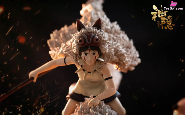 Princess Mononoke Plus Series Battle Amidst the Smoke of War Statue - Shen Yin Studio [Pre-Order] - Miyazaki Anime