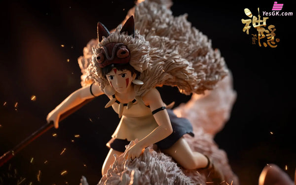 Princess Mononoke Plus Series Battle Amidst the Smoke of War Statue - Shen Yin Studio [Pre-Order] - Miyazaki Anime