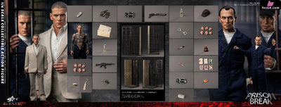Prison Break Michael & tbag & Double set & Magnetic Opening and Closing Prison Scene 1/6 scale action figure FB - FISH
