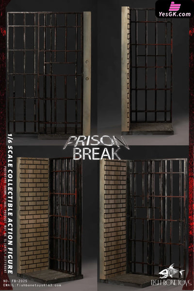 Prison Break Michael & tbag & Double set & Magnetic Opening and Closing Prison Scene 1/6 scale action figure FB - FISH