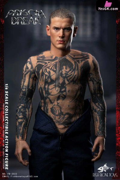 Prison Break Michael & tbag & Double set & Magnetic Opening and Closing Prison Scene 1/6 scale action figure FB - FISH