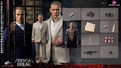 Prison Break Michael & tbag & Double set & Magnetic Opening and Closing Prison Scene 1/6 scale action figure FB - FISH